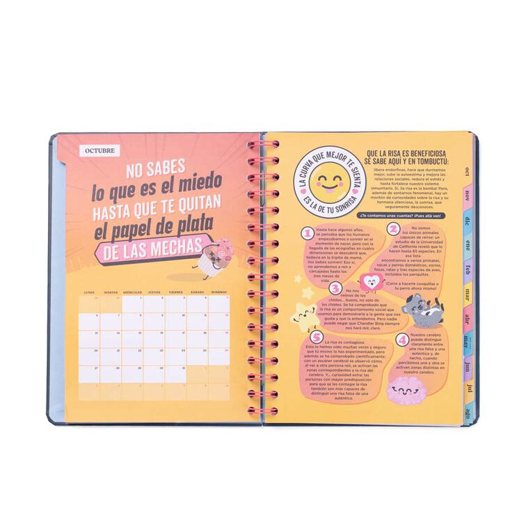 Agenda escolar Mr. Wonderful Wonder sem/vista cas 2025-26 Planazos, ilusiones y buenas vibraciones