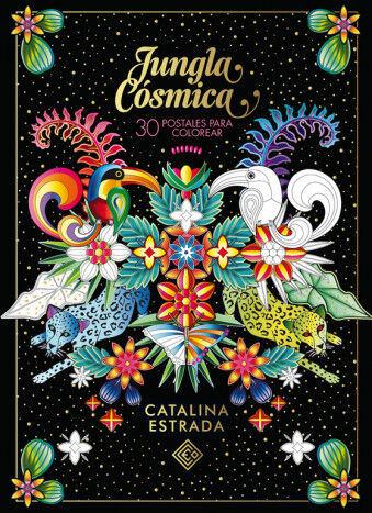 Jungla C&oacute;smica. 30 postales para colorea