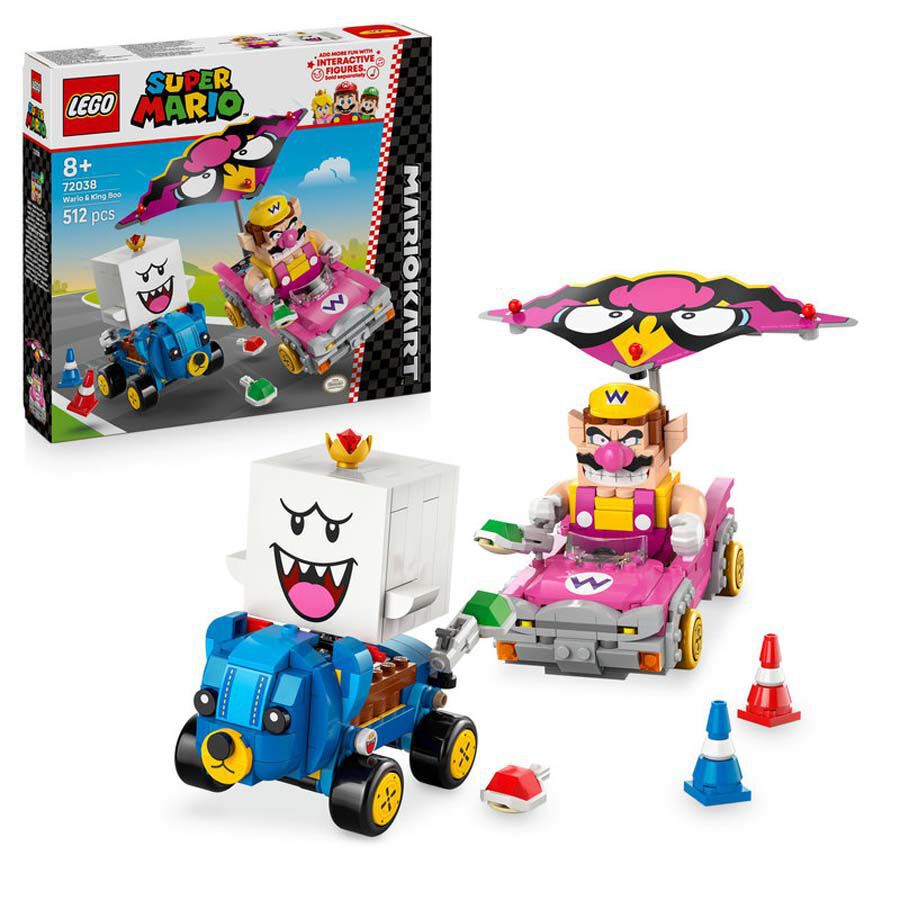 LEGO&reg; Super Mario Mario Kart&trade; &ndash; Wario y Rey Boo 72038