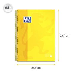 Notebook 1 A4 tapa extradura 80H 5X5 Oxford amarillo