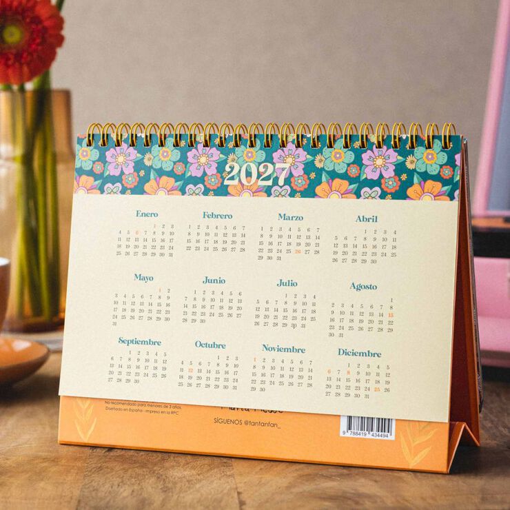 Calendario Sobremesa Tantanfan Castellano 2027 Maria Hesse