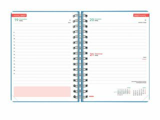 Agenda Escolar Finocam Cosmoflex 1/4 D&iacute;a/P&aacute;gina Catal&aacute;n 2026-27 Azul