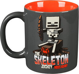 Tassa Skeleton Jockey  Ceràmica Gris Minec