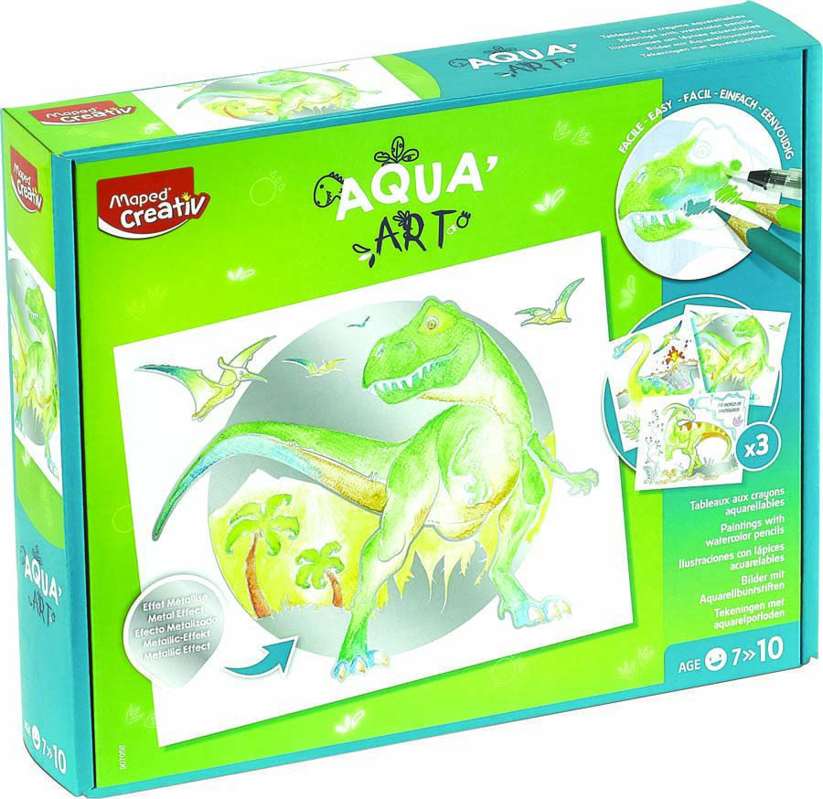 Aqua Art Dinosaures Maped Creativ Kit