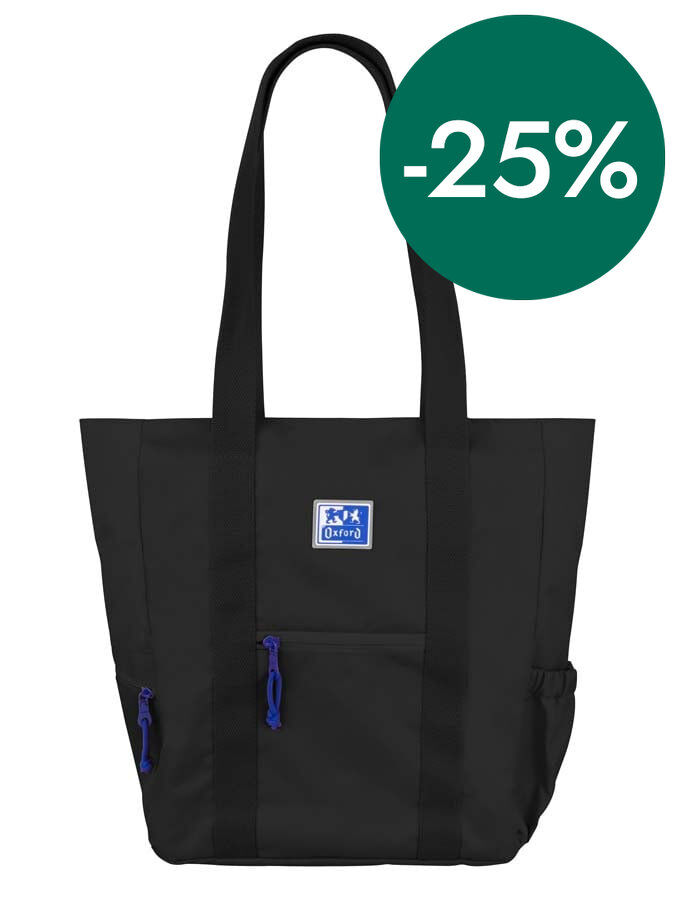 Tote Bag B-Trendy Oxford negre