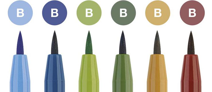 Retoladors Faber-Castell Pitt Paisatges 6u