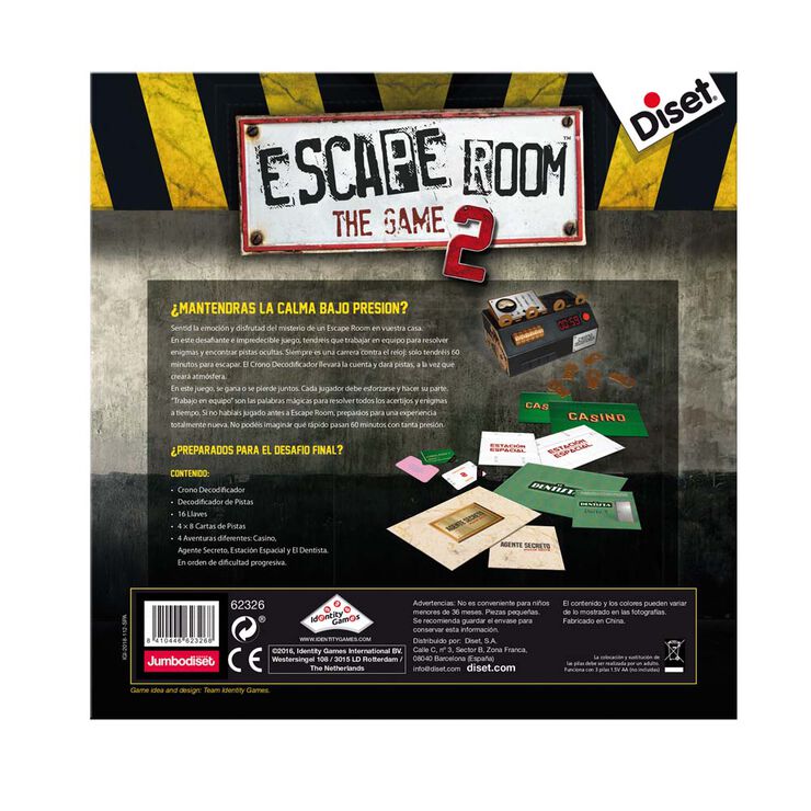 Diset - Escape Room 2, Juegos Adultos