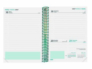 Agenda Escolar Finocam Diva 1/4 D&iacute;a/P&aacute;gina Catal&aacute;n 2026-27 Colors