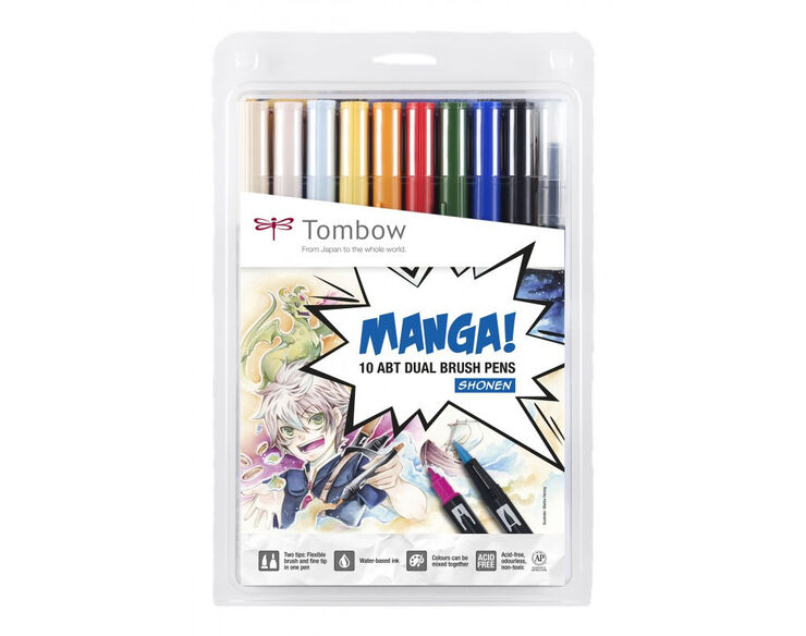 Retoladors ABT Tombow Manga 10 colors