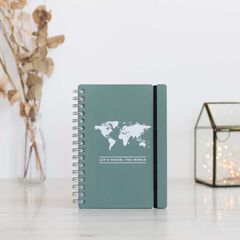 Libreta A5 raya Miss Wood Vacavaliente verde