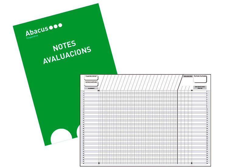 Quadern de Notes Avaluacions Abacus A5 català