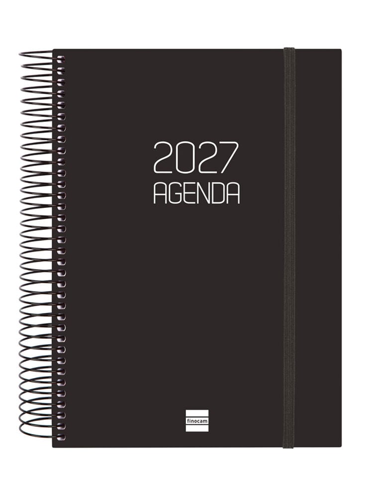Agenda Finocam Opaque Dia P&agrave;gina 2027 Castell&agrave; Negre