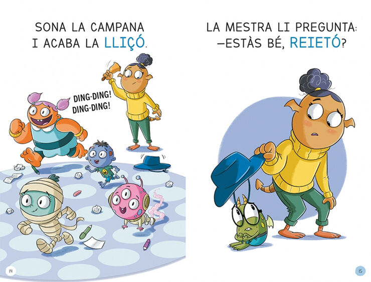 Aprendre a llegir a l'Escola de Monstres 11 - Vaig a l'escola, com mola!