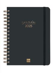 Agenda Finocam Alma E10 dia/pàg cat 2025 negre