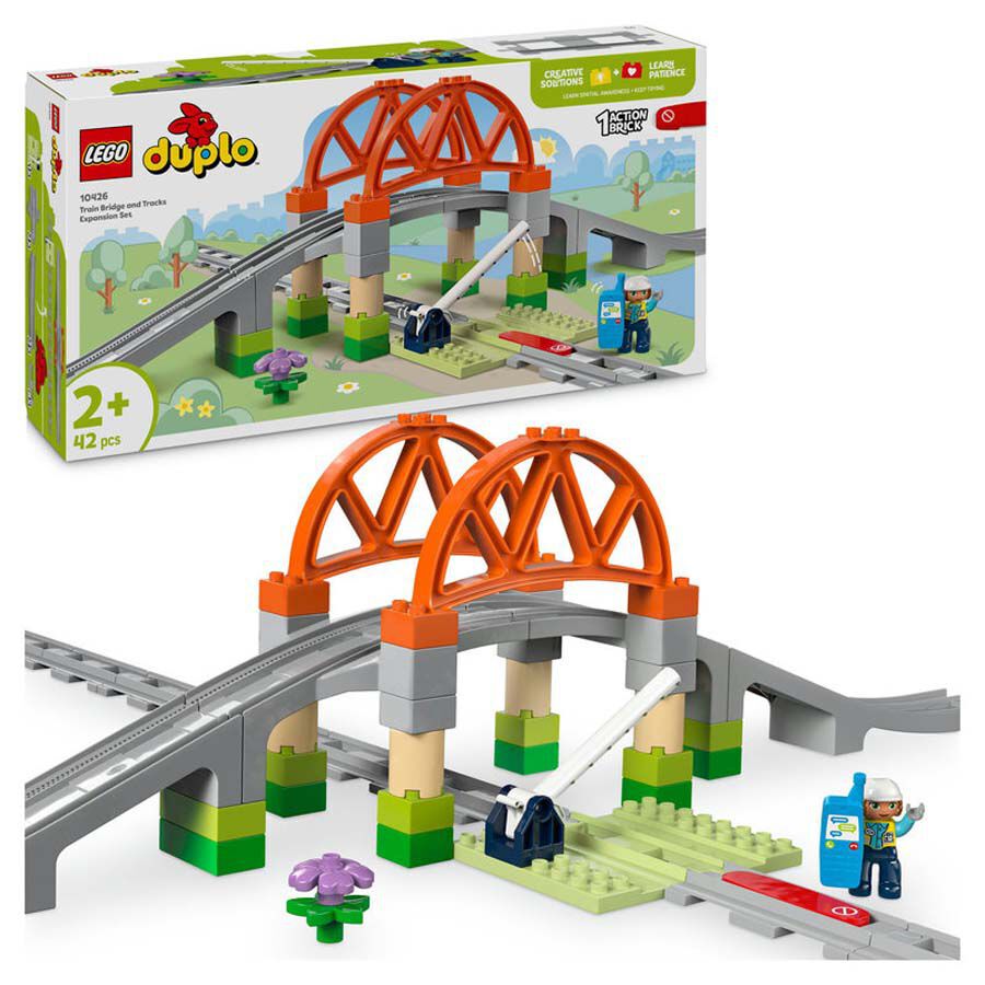 LEGO&reg; DUPLO Town Set d&rsquo;Expansi&oacute;: Pont i Vies Ferrovi&agrave;ries 10426