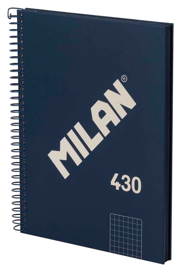 Notebook A5 80 hojas 5x5 Milan 430 1918 azul