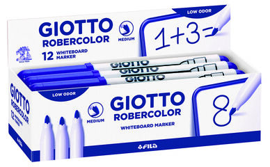 Rotuladores pizarra Giotto Robercolor M azul 12u