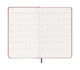Agenda Moleskine 18 meses d&iacute;a/p&aacute;g L tapa dura rojo