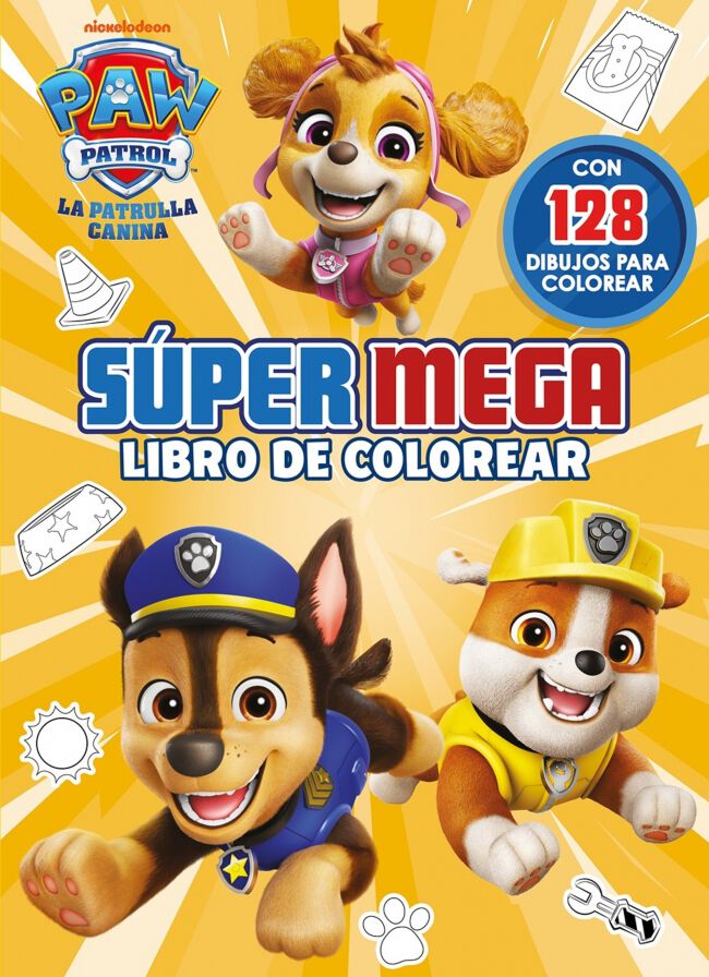 Paw Patrol / Patrulla Canina. Actividades - S&uacute;per mega libro de colorear