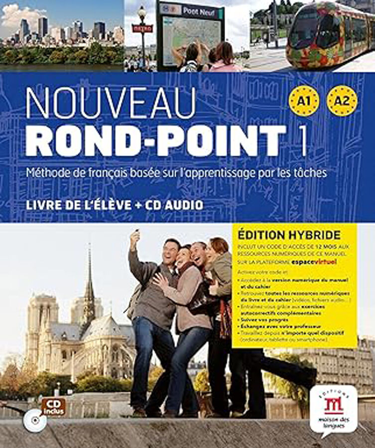 Nouveau Rond-Point 1 &Eacute;d. hybride L. &eacute;l&egrave;ve + CD