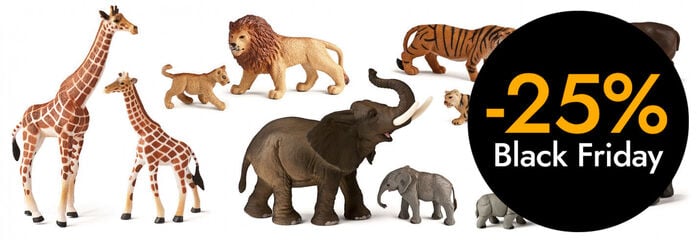 Animales salvajes con crías 12 uniades