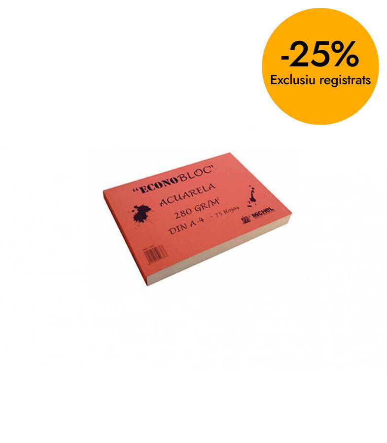 Bloc aquarel&middot;la Michel A4 280g 75 fulls