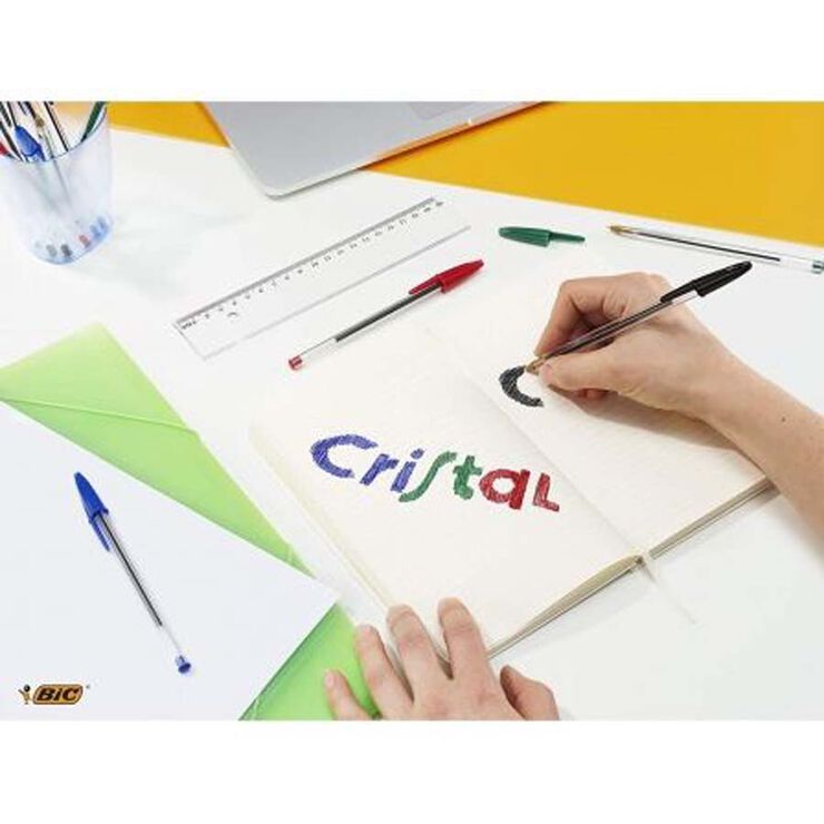 Bolígrafs Bic Cristal assortit 5u