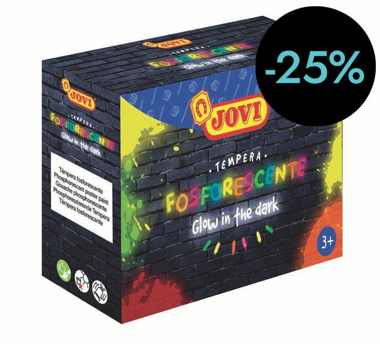 Tèmpera Jovi fluorescent 4 colors