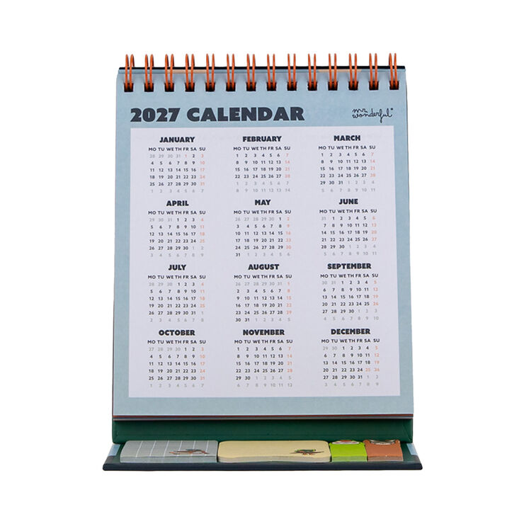 Calendari Mr. Wonderful Taula Amb Peanya Quack&Rol Multiling&uuml;e 2027