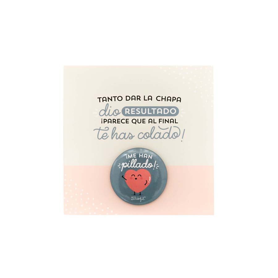 Postal + Xapa Mr.Wonderful Tanto dar la chapa&hellip;