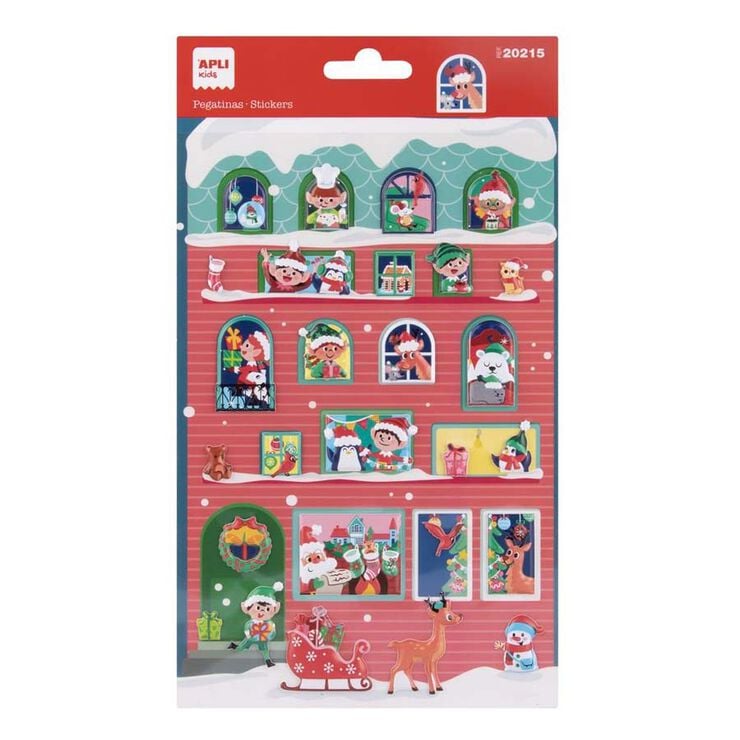 Stickers Apli Navidad Calendario Adviento