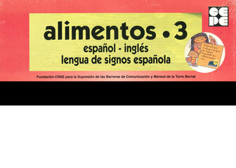 Vocabulario fotogr&aacute;fico elemental Alimentos 3 (elaborados)