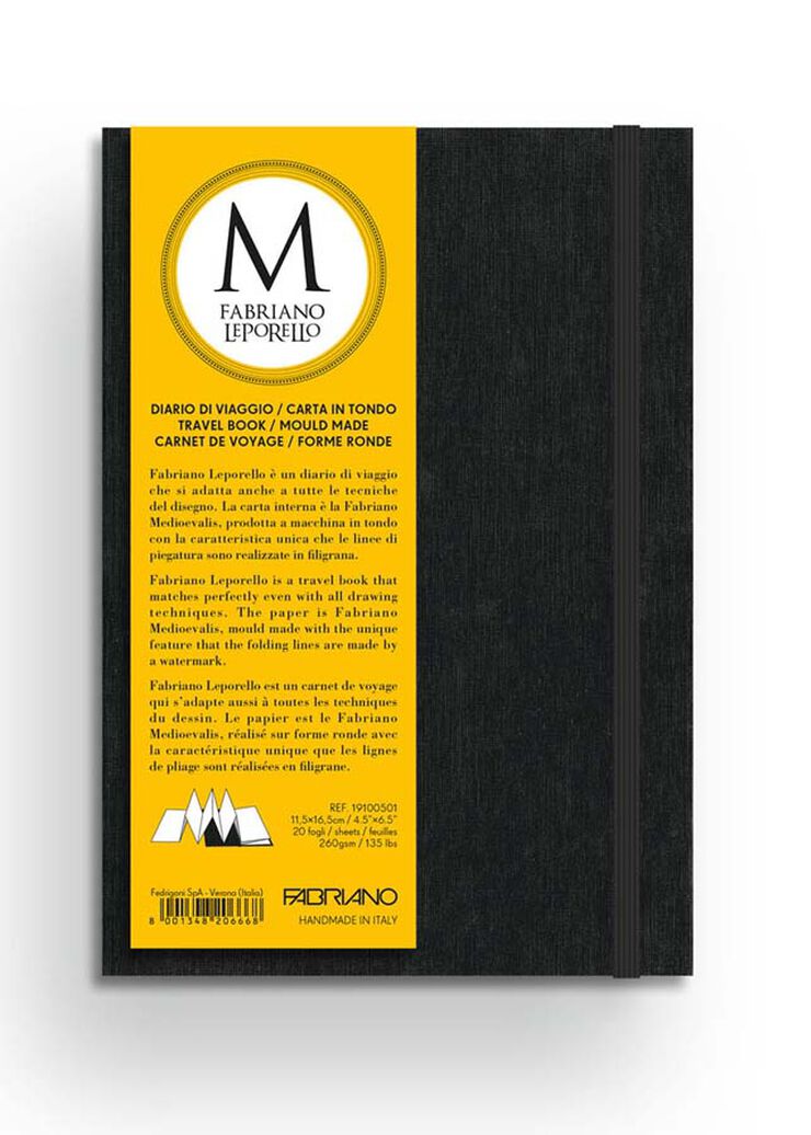 Bloc acordió Fabriano Leporello 11x16cm 260g
