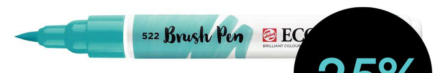 Rotulador Ecoline Brush Pen azul turquesa 522