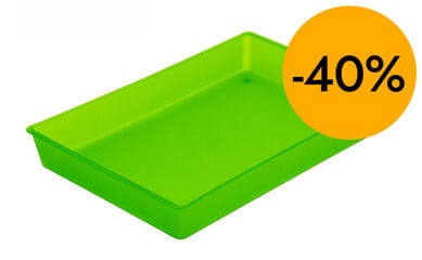 Bandeja multiusos Abacus verde fluorescente