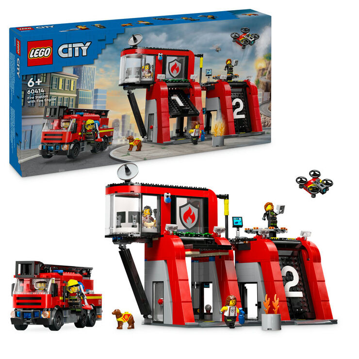 LEGO® City Parc de Bombers amb Camió 60414