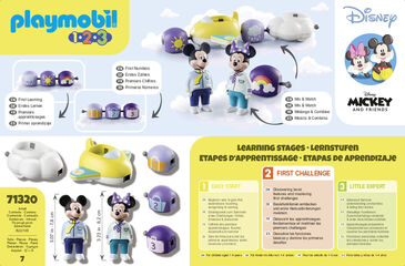 Playmobil 123 Mickey y Minnie Tren Nube 71320