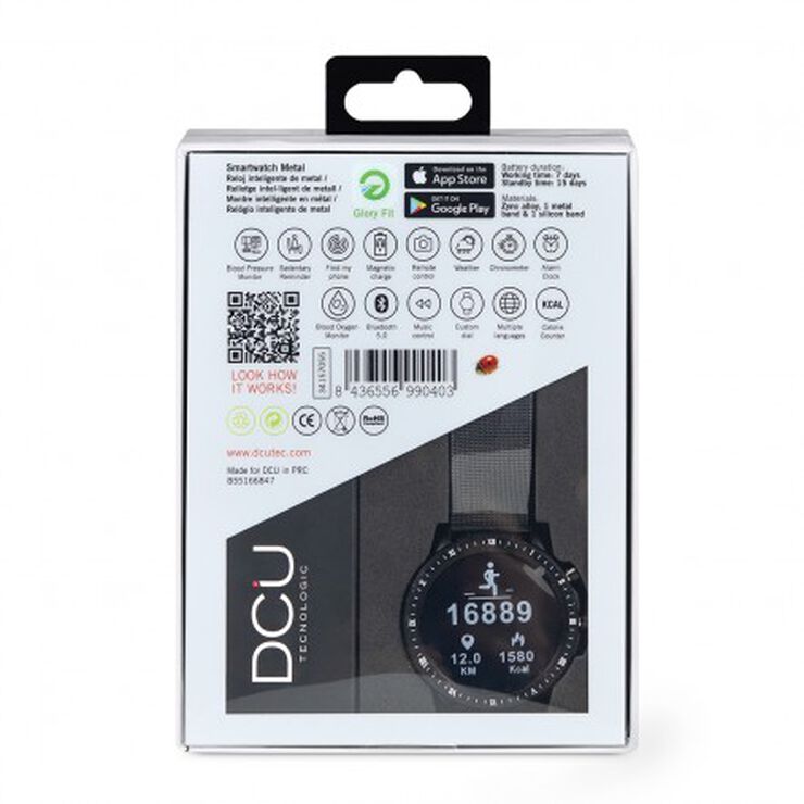 Smartwatch Black Metal 23 DCU Sport