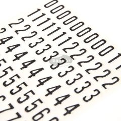 Stickers letras y números