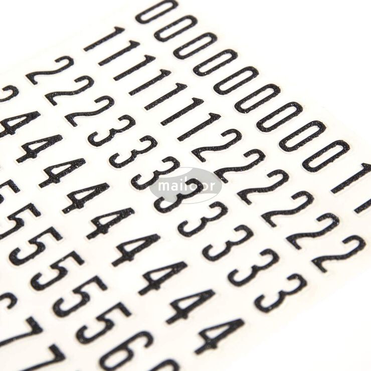 Stickers letras y números Maildor Stickers letras y números Maildor
