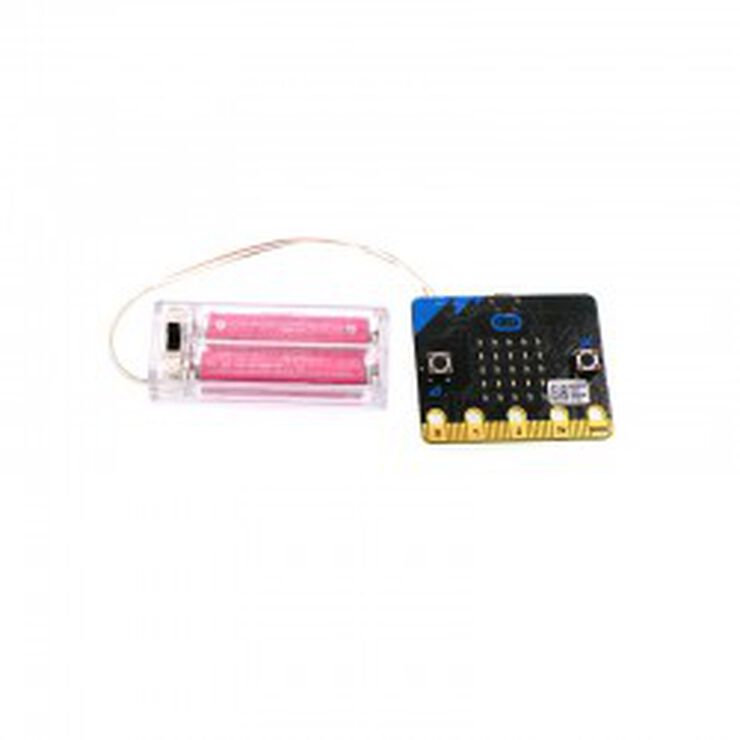 Portapilas con interruptor para micro:bit