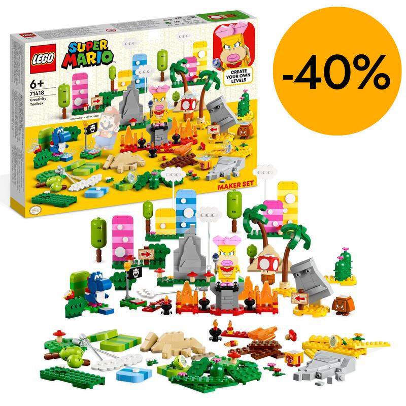 LEGO&reg; Super Mario Set de Creaci&oacute;n: Caja de Herramientas Creativas para Pack Inicial 71418