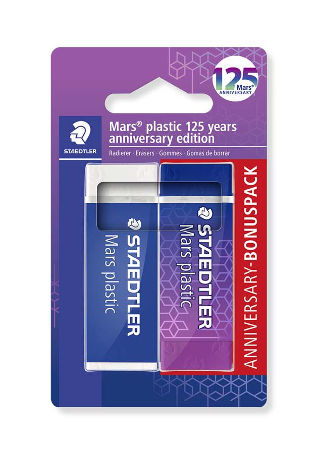 Goma Staedtler Mars Edici&oacute;n Especial azul/verde 2u