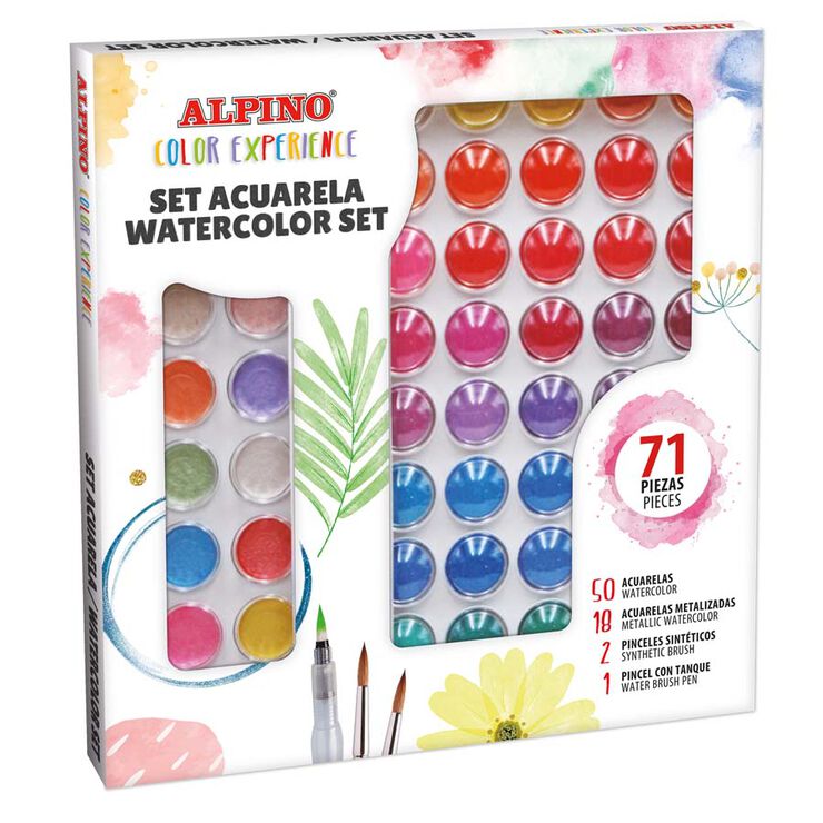 Set Acuarela Alpino Color Experience 71 colores