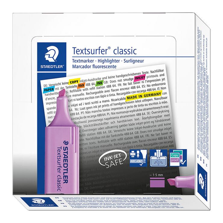 Marcador Staedtler Textsurfer lila 10u