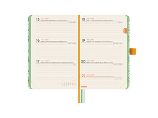 Agenda Finocam Design Semana Vista Horizontal 2027 Catal&aacute;n Lema