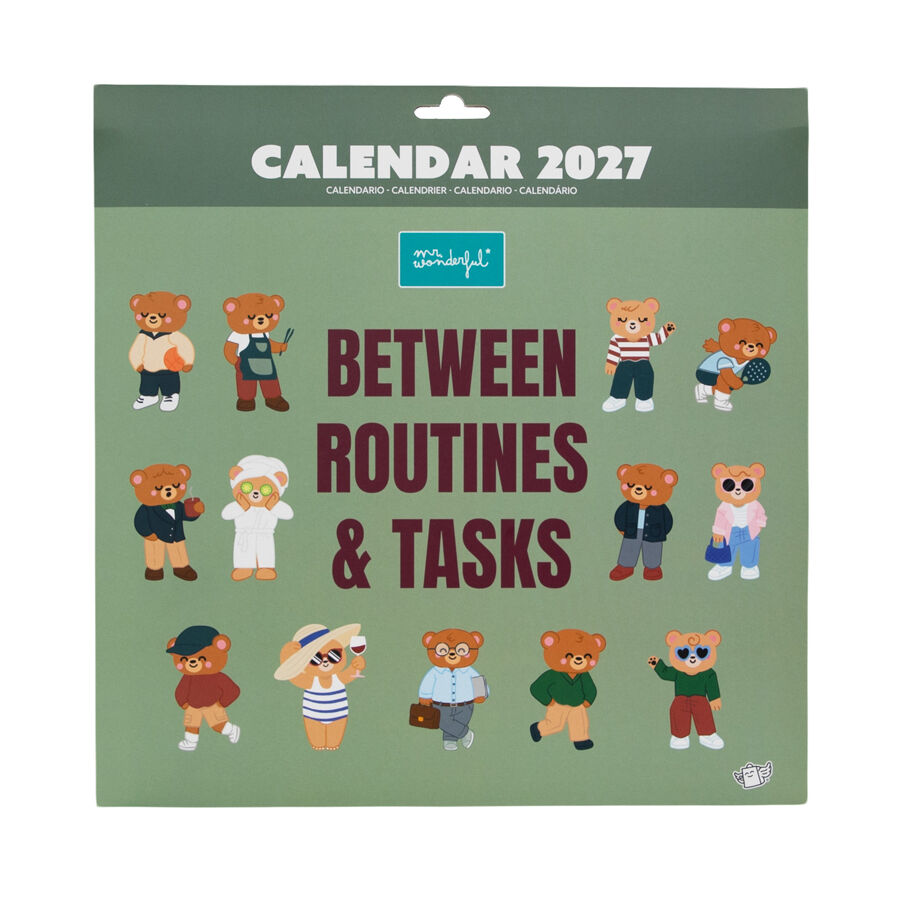 Calendari Mr. Wonderful Parets Routins Tasks Multiling&uuml;e 2027