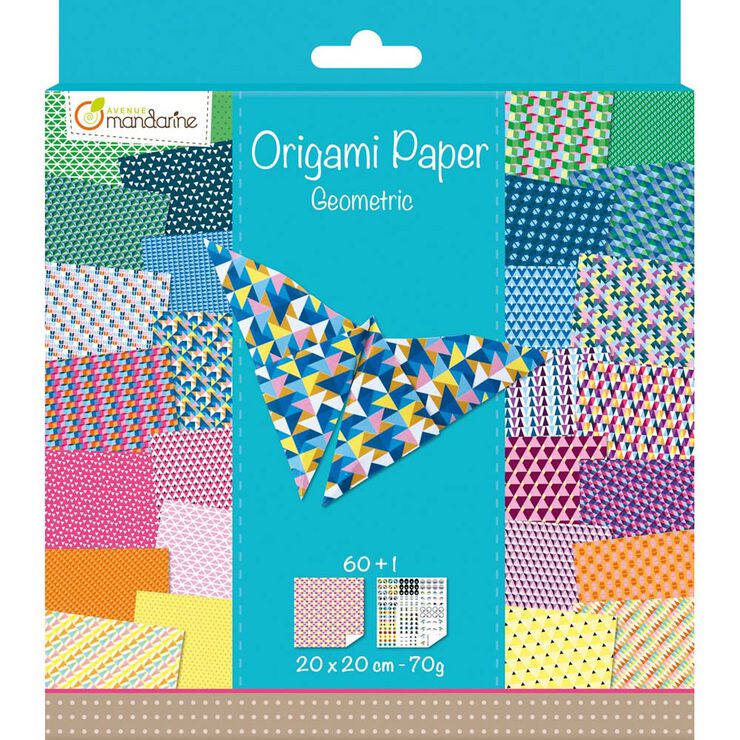 Paper Origami Avenue Manadarine Geomètric 20x20cm