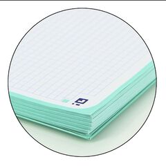 Notebook Oxford EuropeanBook 1 Touch A4+ 80 fulls 5x5 verde pastel