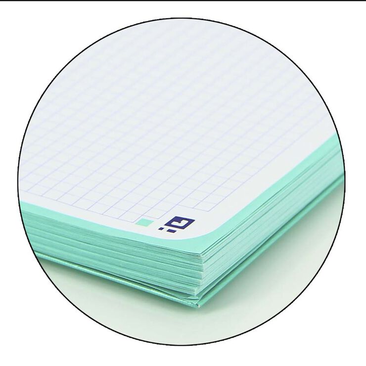 Notebook Oxford EuropeanBook 1 Touch A4+ 80 hojas 5x5 tapa extradura menta